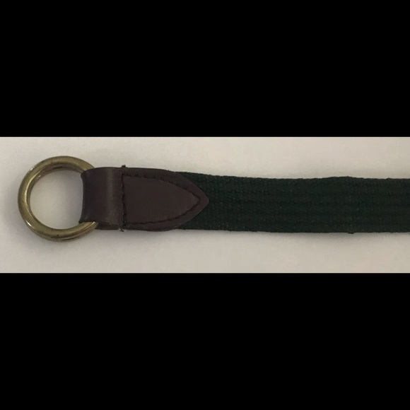 Double Ring Green Fabric Adjustable Fabric Belt Women Men Unisex Original Owner - Picture 6 of 12